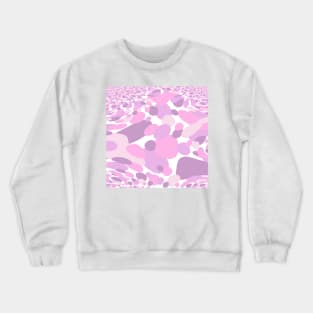 60's Retro Groovy Liquid Dots In Pink, Purple and White Crewneck Sweatshirt